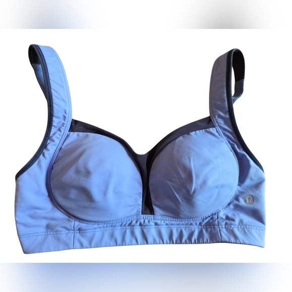 Lululemon Athletica Ta Ta Tamer II Sports Bra Lullaby / Cadet Blue Size 32D - Picture 1 of 6